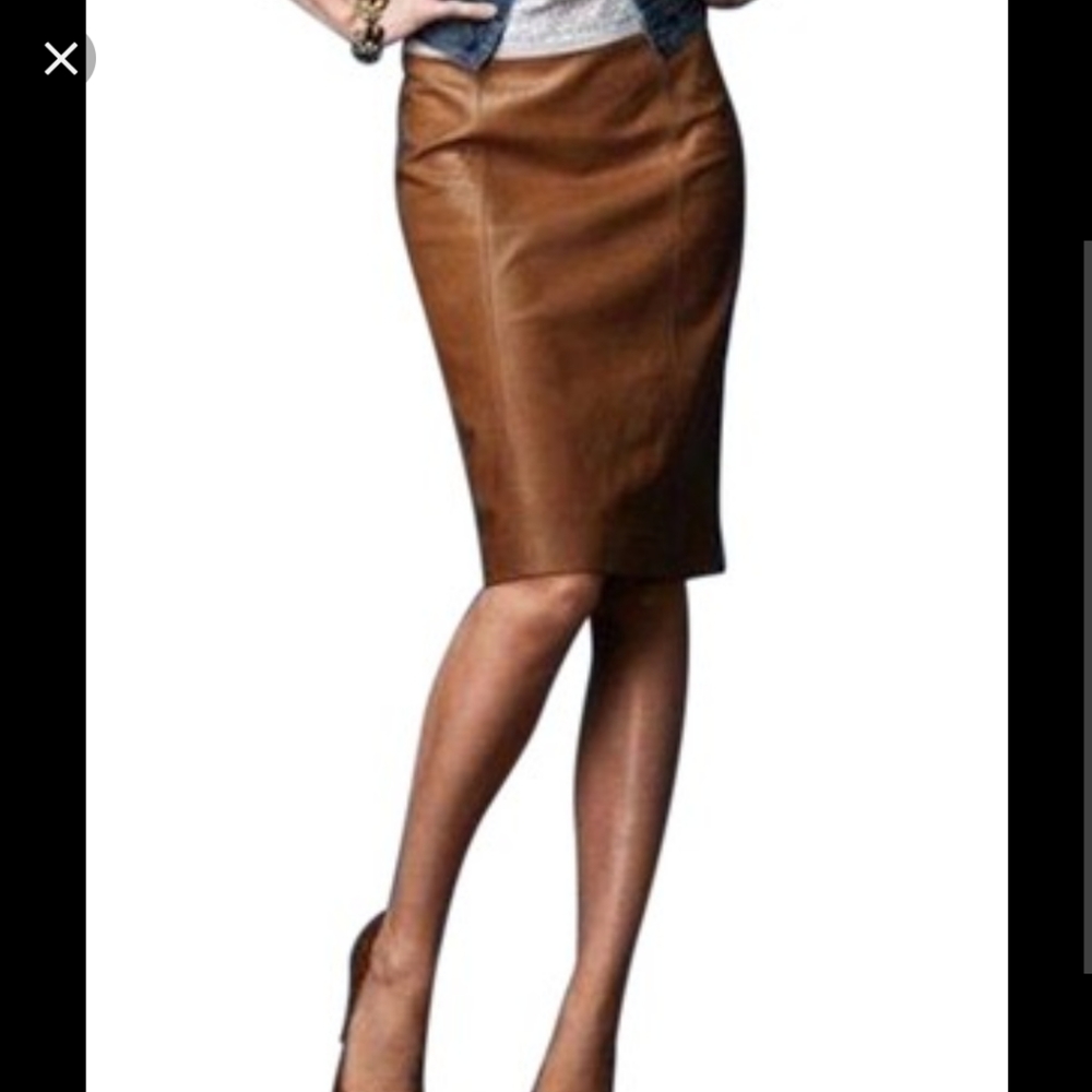 Genuine Leather Skirt